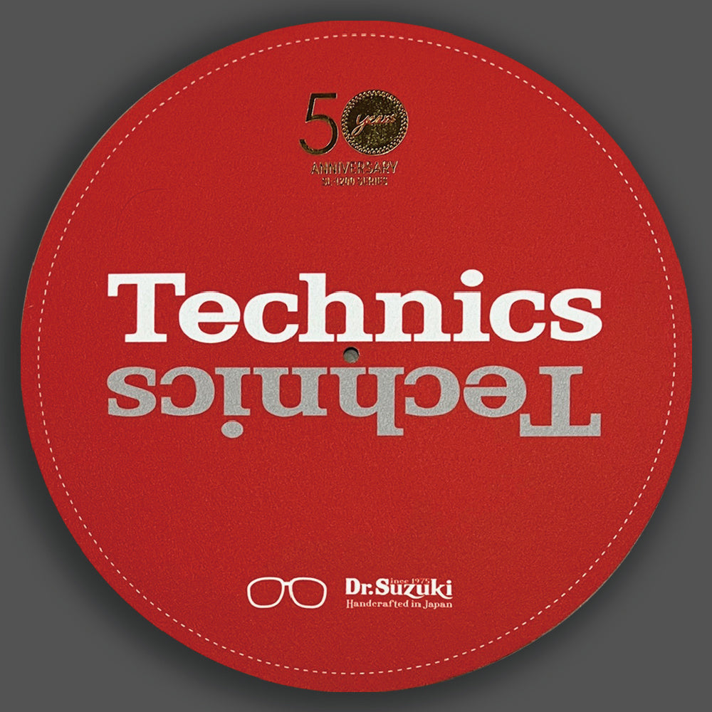 DR. SUZUKI x TECHNICS 50th Anniversary SL-1200M7L LIMITED EDITION SLIPMATS RED