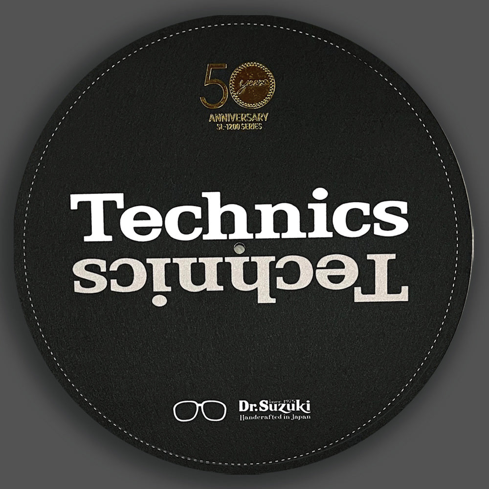 DR. SUZUKI x TECHNICS 50th Anniversary SL-1200M7L LIMITED EDITION SLIPMATS BLACK
