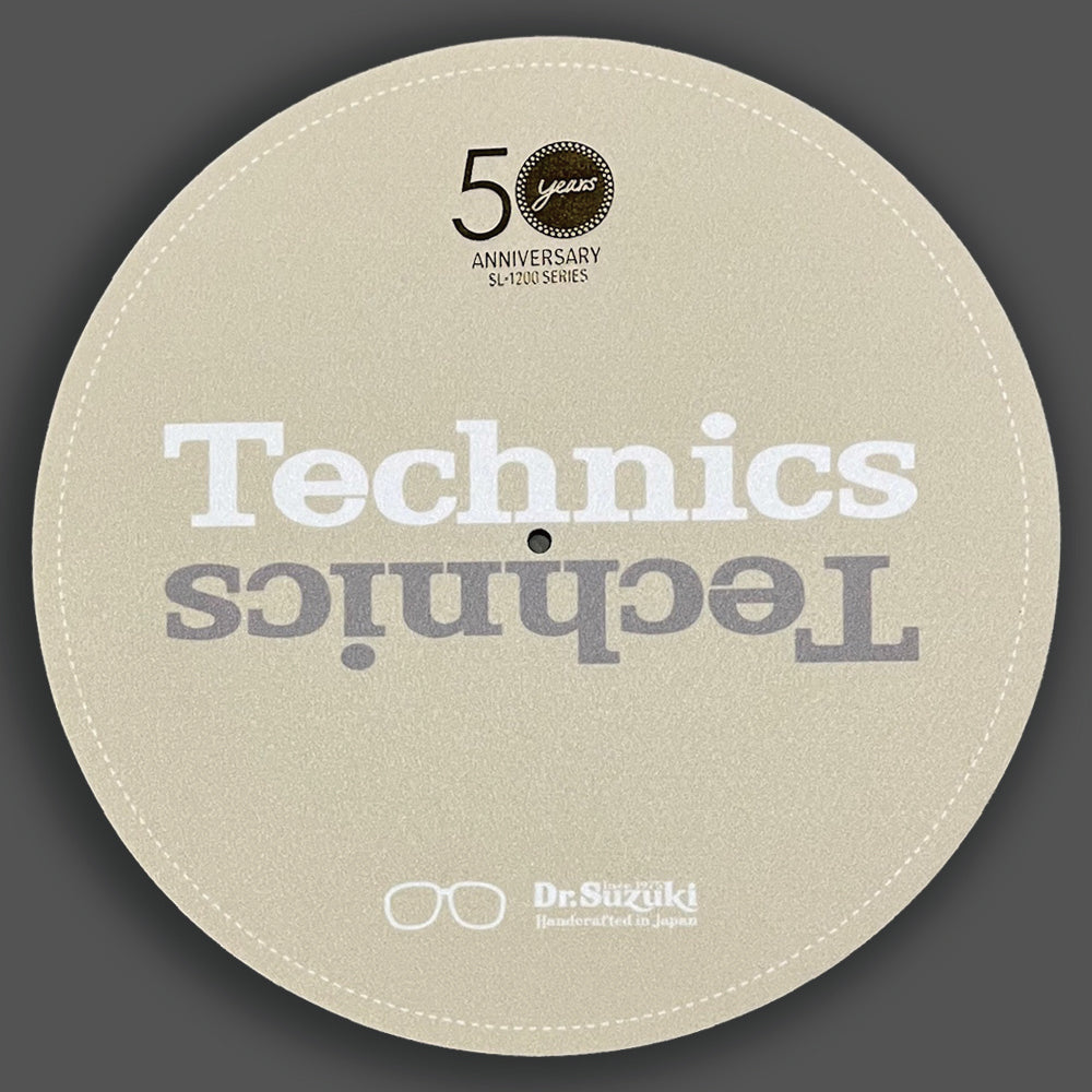 DR. SUZUKI x TECHNICS 50th Anniversary SL-1200M7L LIMITED EDITION SLIPMATS BEIGE