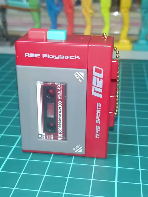 Toys Spirits Mini Retro Cassette Player | Gashapon Capsule