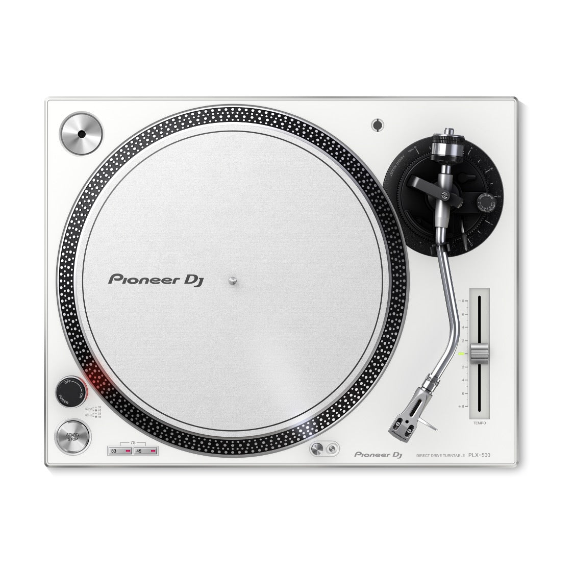 Pioneer DJ PLX-500-W Direct Drive Turntable (White)
