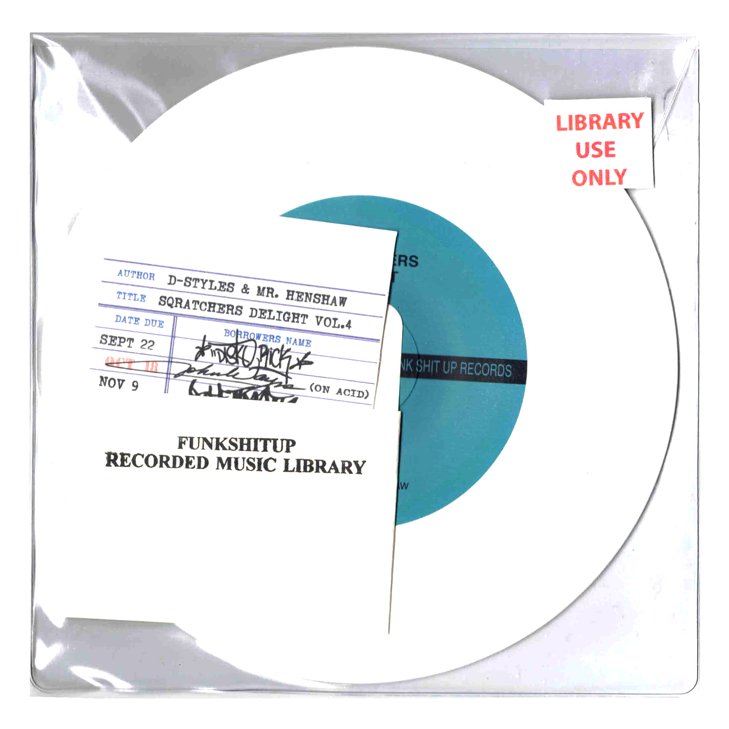 Sqratchers Delight Vol. 4 by D-Styles & Mr. Henshaw (7" White Vinyl)