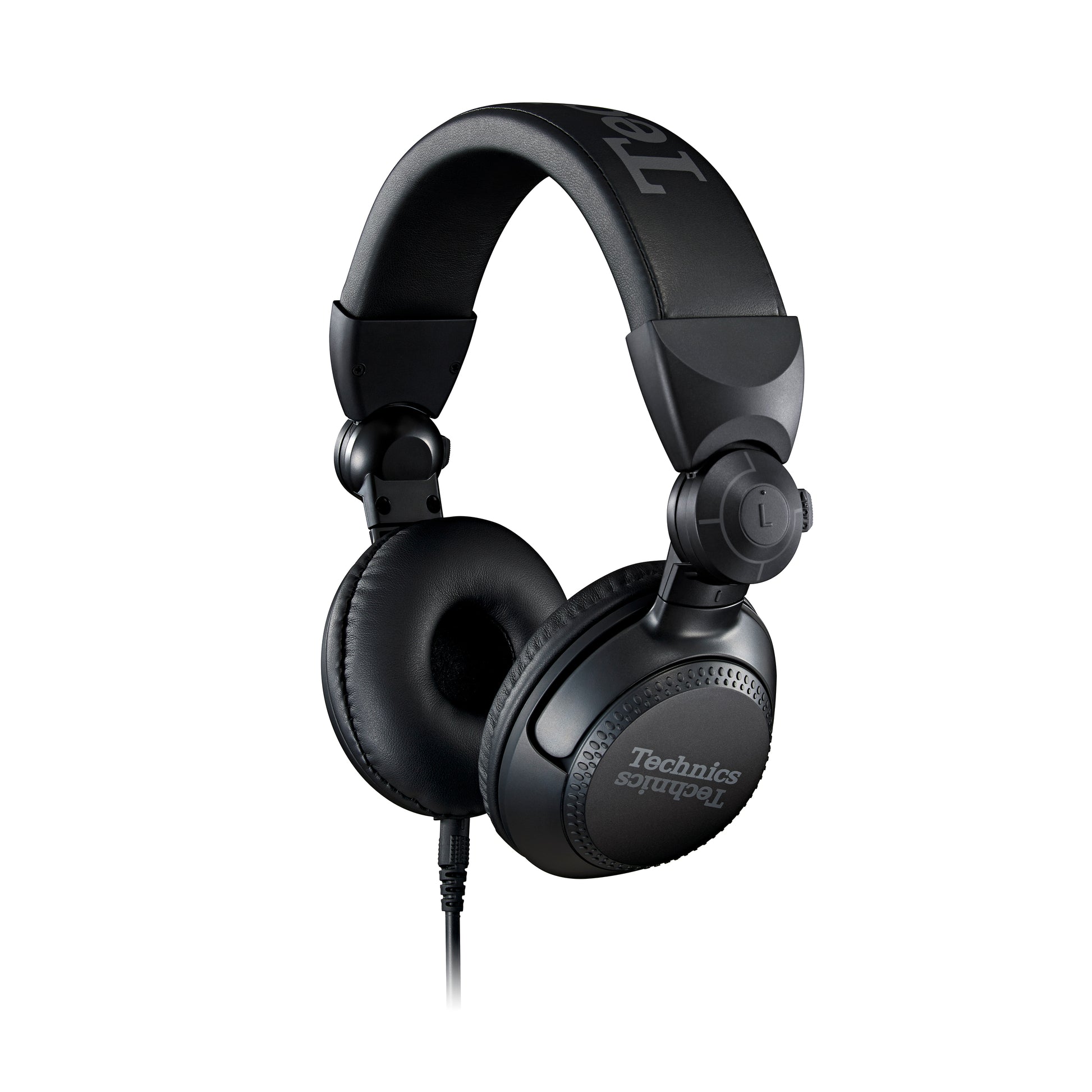 Technics DJ Headphones EAH-DJ1200 featuring a sleek black design and compact on-ear style."